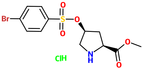 (image for) MC080284 L-Proline, 4-[[(4-bromophenyl)sulfonyl]oxy]-, methyl ester, hydrochloride (1:1), (4S)-